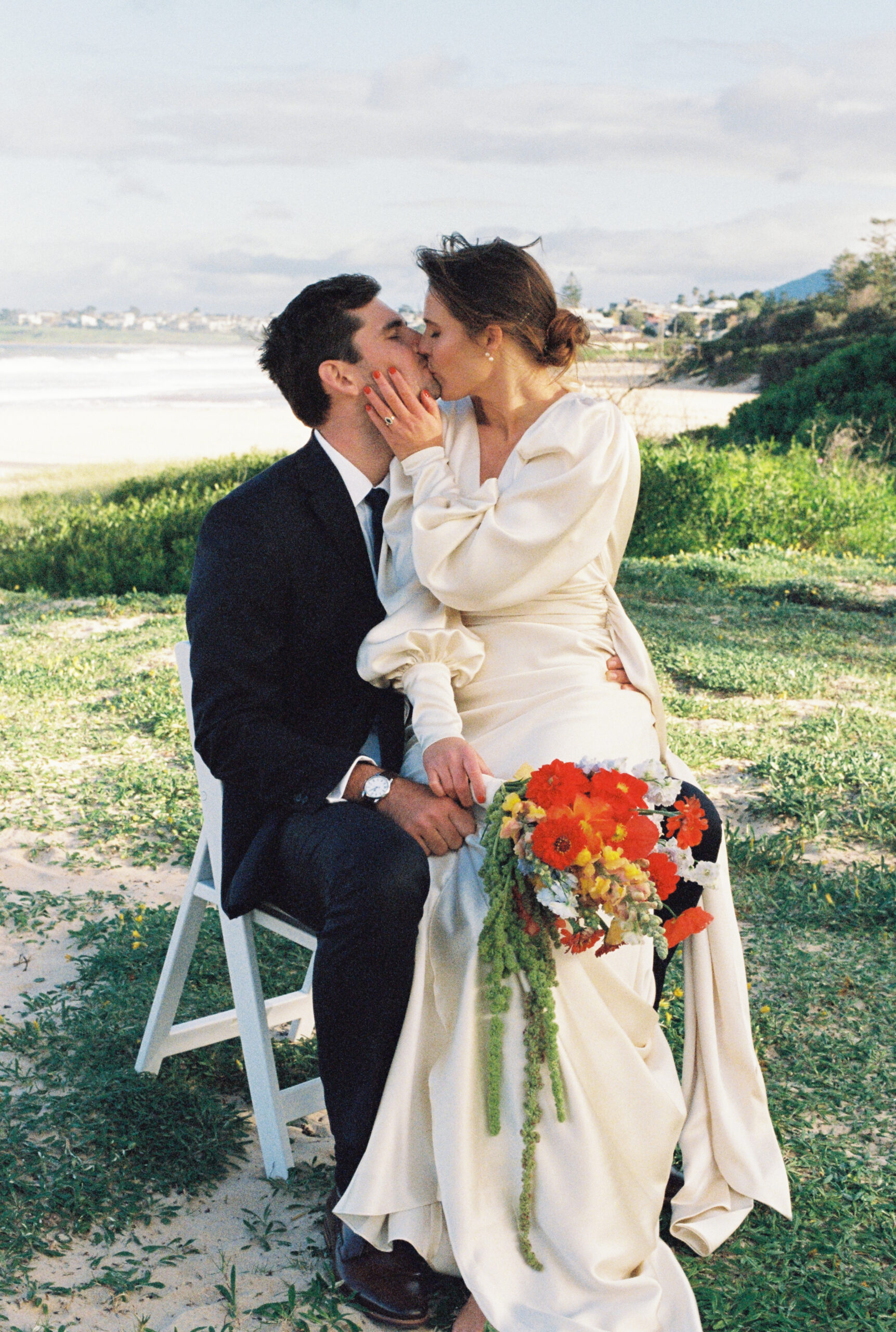 Bride & Groom Kissing